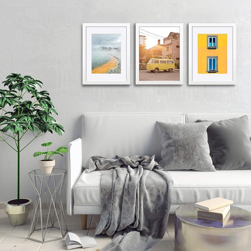 Photo Frame Set, A3 Size 30x40 cm, Wall-Mounted, Pack of 6 (Black&White-M-) - Image 3