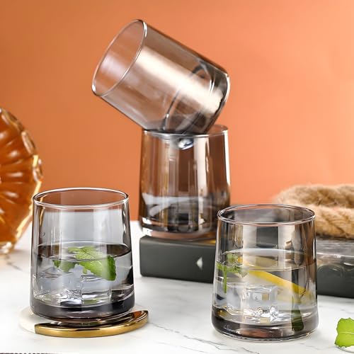 WRINGO Black 250ml Premium Juice Glasses and Transparent Water Glasses Medium Size Tumbler Glasses for Drinking Water and Cocktails, Diamond Design Glass Water Glasses Set of 6 (Diamond, Set of 6) - Image 2