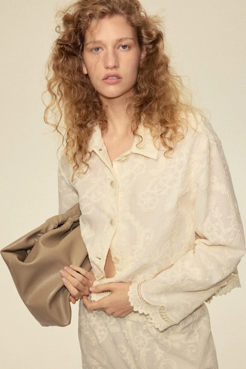 H&M  Embroidered cotton jacket for Women | Best Price UAE