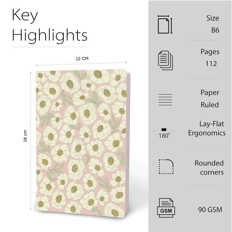 FACTOR NOTES Notebook: 90 GSM, B6, Ruled, 112 Pages Journal Diary (Sunny Side) - Image 2