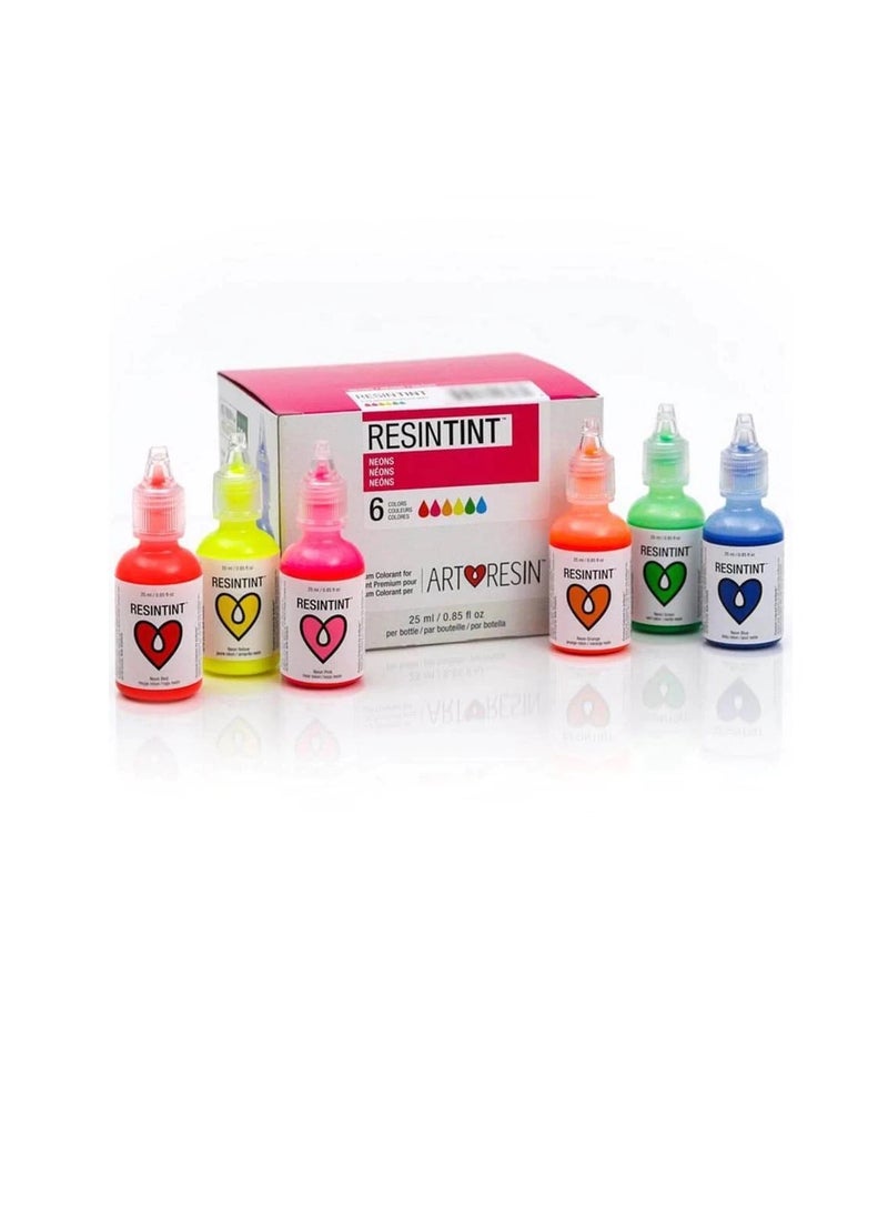 ArtResin ResinTint Neons 6 colors  - Image 1