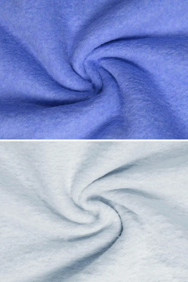 Pikas Yeşilhome Double Cotton Blanket, Double Sided Blanket Navy Blue-Blue