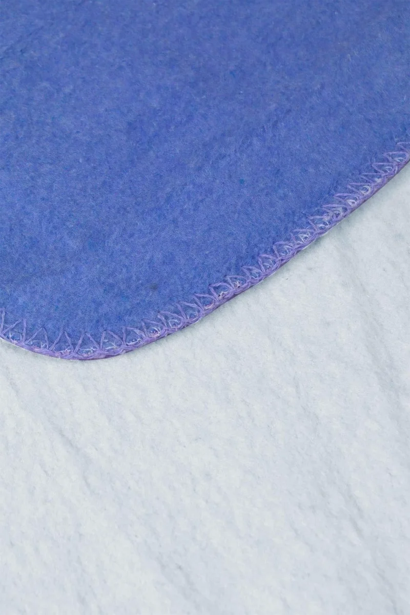 Pikas Yeşilhome Double Cotton Blanket, Double Sided Blanket Navy Blue-Blue