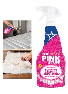 THE PINK STUFF The Pink Stuff Miracle Foam Stain Remover for Carpets and Upholstery 500ml  - Image 1