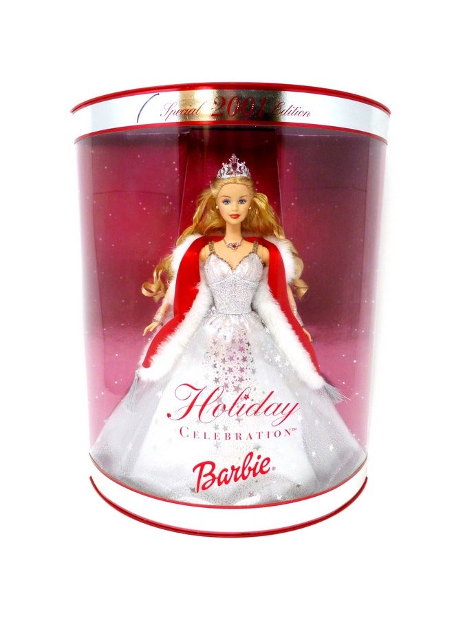 Barbie 2001 Holiday Celebration Barbie  - Image 2