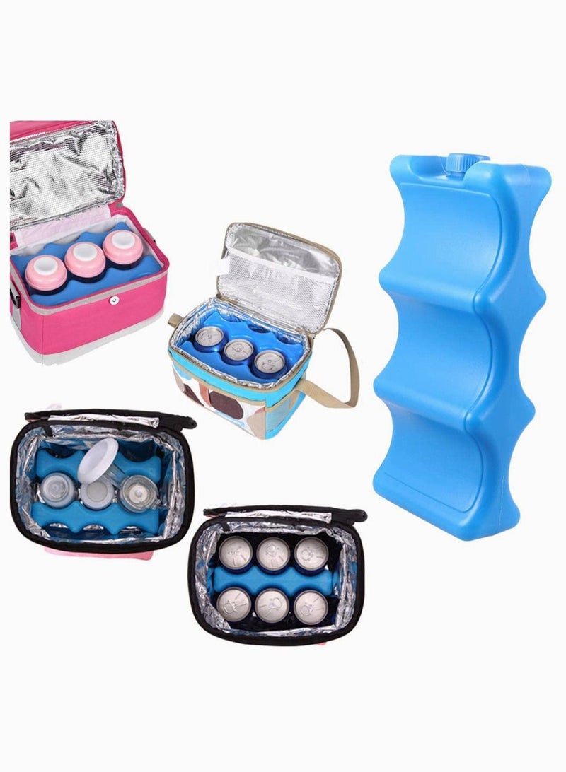 KASTWAVE 2Pcs Breastmilk Storage Bag, SYOSI Ice Pack for Lunch Box Contoured Shape Fits Around Breast Milk Bottles and Keeps Your Breast Milk Fresh - Image 2