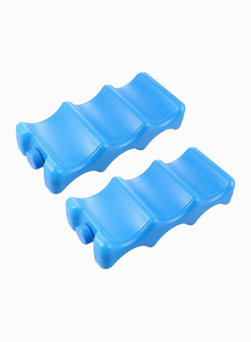 KASTWAVE 2Pcs Breastmilk Storage Bag, SYOSI Ice Pack for Lunch Box Contoured Shape Fits Around Breast Milk Bottles and Keeps Your Breast Milk Fresh - Image 1