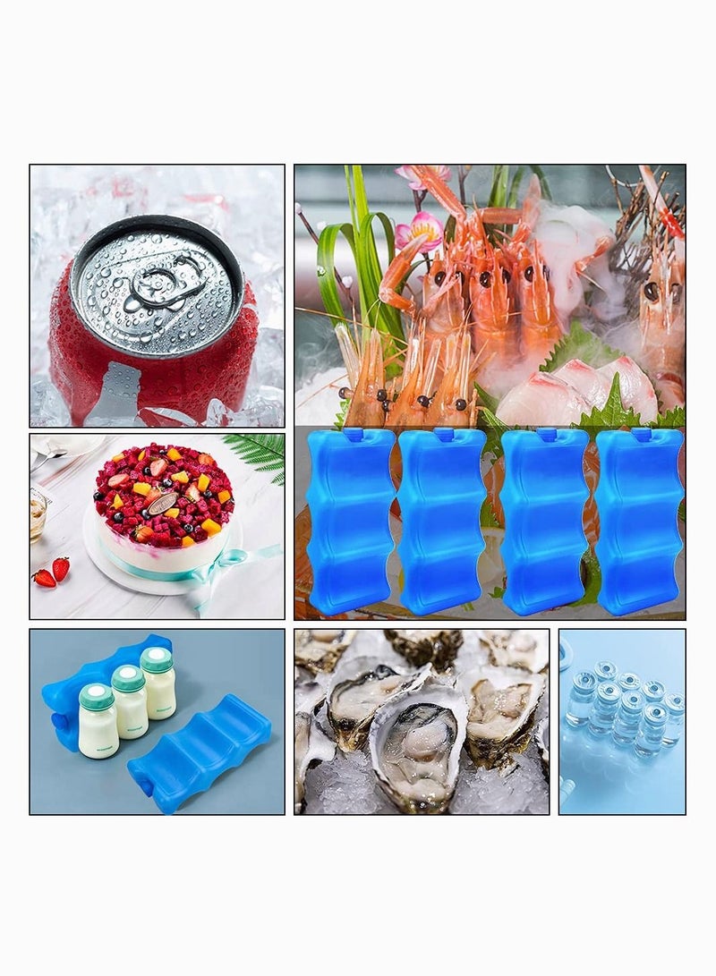 KASTWAVE 2Pcs Breastmilk Storage Bag, SYOSI Ice Pack for Lunch Box Contoured Shape Fits Around Breast Milk Bottles and Keeps Your Breast Milk Fresh - Image 3