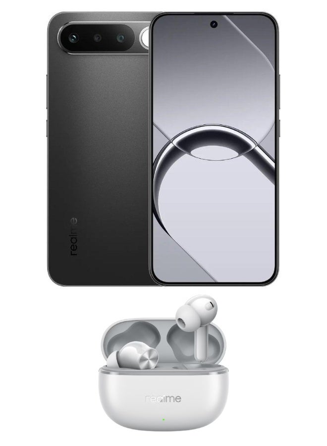 ريل مي 16 5G Dual SIM 8GB RAM 256GB Black with free gift Buds T200 lite ( Color of the gift may vary ) - Middle East Version - Image 1