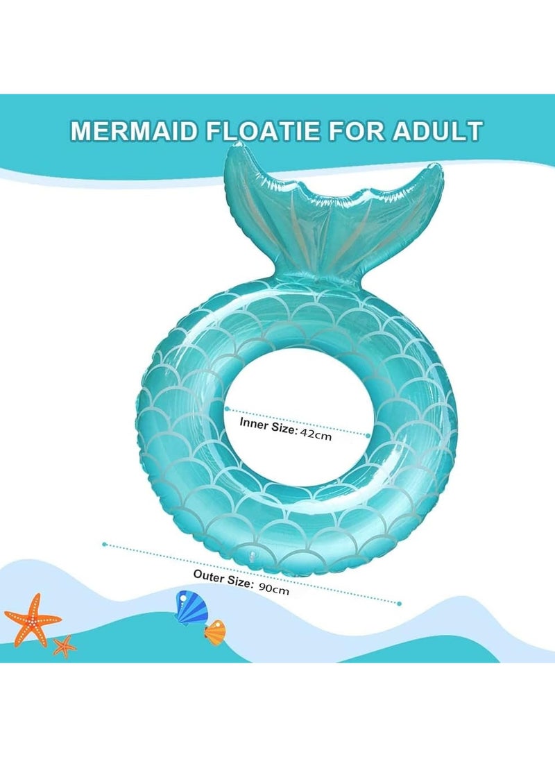 TOMSHOO Baby Pool Float Baby Swim Float Inflatable Swimming Ring with Adjustable Sun Protection Canopy Toddler Floaties with Seat and Handle Water Toys for Age 6-36 Months - Image 2