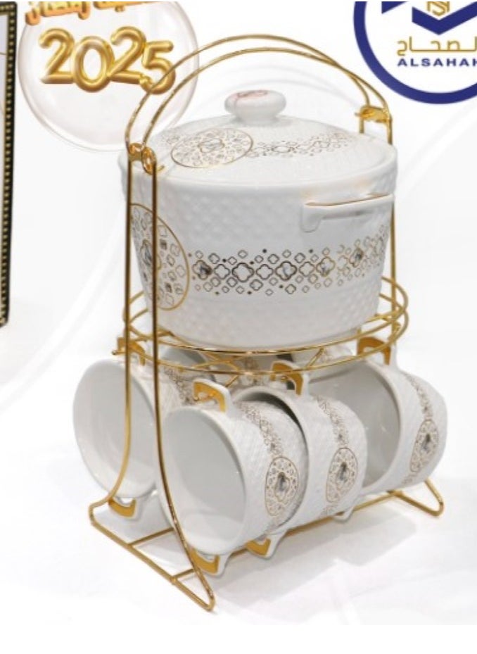 ALSAHAH Ceramic Soup Set (7 Pieces)  - Image 1