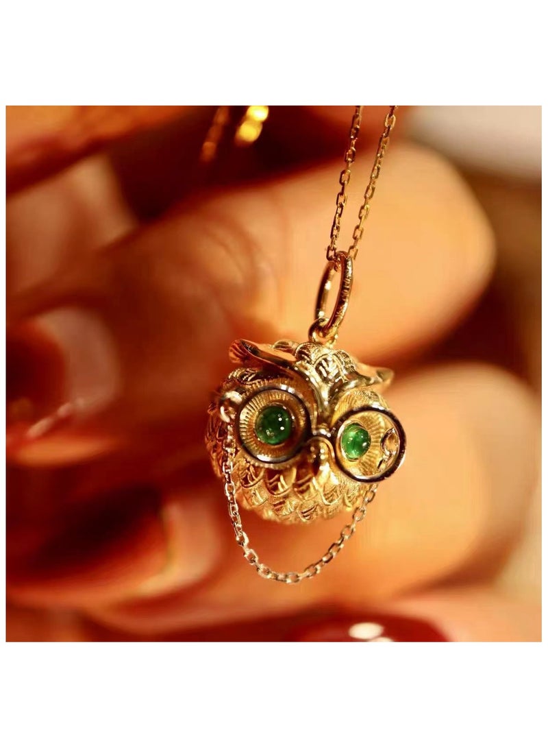 Owl Necklace Female D1573 Collarbone Chain Light Luxury Temperament Versatile Neckwear - Image 2