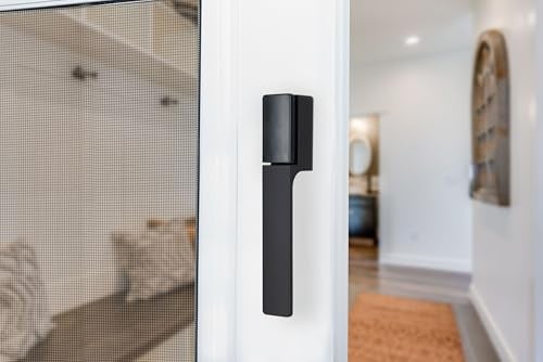 Wright Products - Free Hanging Screen and Storm Door Handle, Replacement Latch Handle for Screen and Storm Doors, No Lock-Out Technology, Easy Installation, Modern Design (Modern, Black) - Image 2