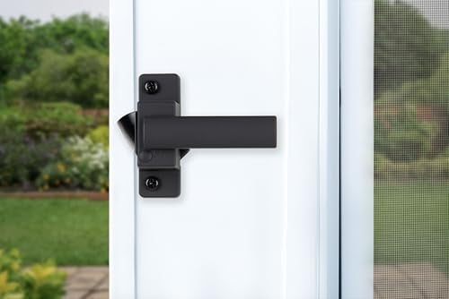 Wright Products - Free Hanging Screen and Storm Door Handle, Replacement Latch Handle for Screen and Storm Doors, No Lock-Out Technology, Easy Installation, Modern Design (Modern, Black) - Image 3
