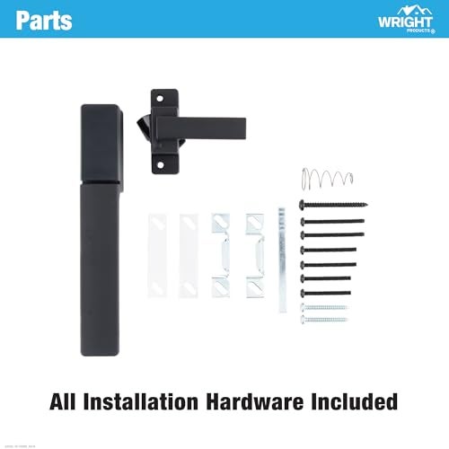 Wright Products - Free Hanging Screen and Storm Door Handle, Replacement Latch Handle for Screen and Storm Doors, No Lock-Out Technology, Easy Installation, Modern Design (Modern, Black) - Image 5