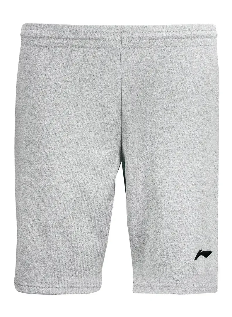 Li-Ning LINING COURT PRO SHORTS (LT HEATHER GREY/BLACK)-AKSSC67-6-XS