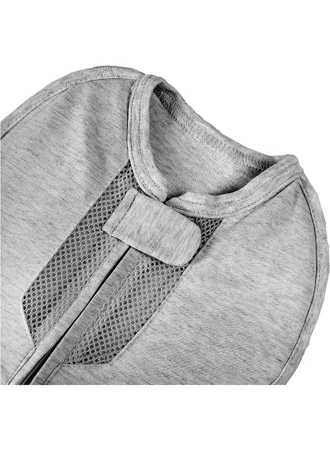 Woombie Air Nursery Swaddling Blanket - For Babies Up to 6 Months - Vented (Twilight/Heathered Gray, 14-19 lbs) - Image 3