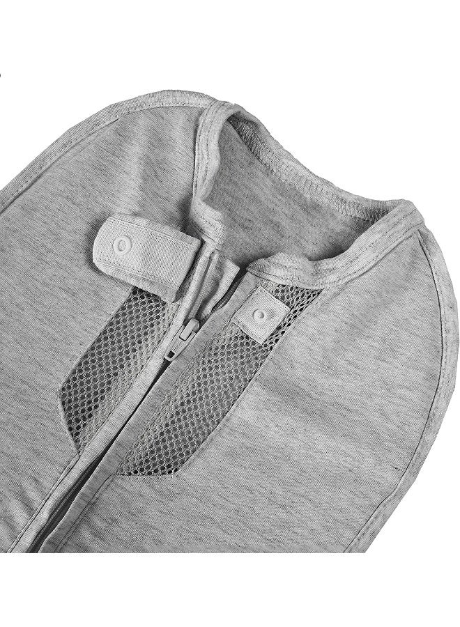 Woombie Air Nursery Swaddling Blanket - For Babies Up to 6 Months - Vented (Twilight/Heathered Gray, 14-19 lbs) - Image 4