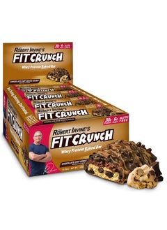 Fitcrunch Whey Protein Baked Bar Chocolate Chip Cookie Dough 12 Bars - pzsku/ZA665BFB2297752CAB19CZ/45/_/1651922529/c137dfc1-b2d7-4e99-af7a-a10164f864d9