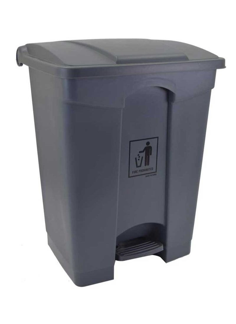 LACOT GENERAL TRADING LLC 68L Plastic Garbage Bin With Pedal - Grey Color  - Image 1