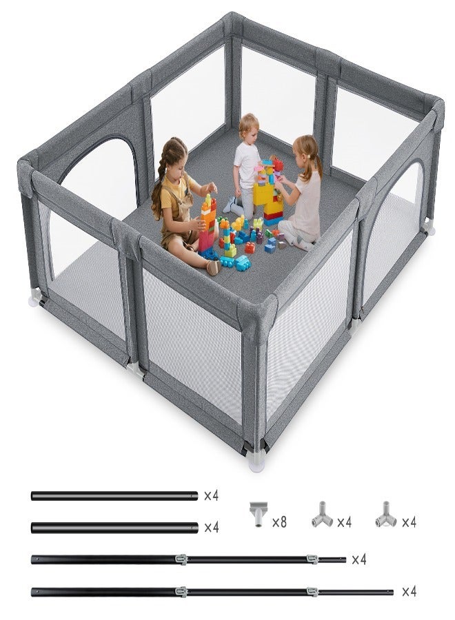 بيلانينا سياج ملعب مربع فاخر للأطفال آمن وواسع - Image 1