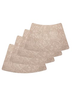 Vparty Set of 4 Heat-Resistant Vinyl Placemats – Waterproof, Oilproof, and Anti-Slip Faux Leather Table Mats, Ideal for Indoor and Outdoor Dining, Easy to Clean and Durable, Perfect for Kitchen or Patio  - Image 1