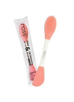 ROSS Ross Silicone Face Mask Applicator & Lip Cleansing Brush Made With Ultra Hygienic Soft Silicone bristle for Gentle Exfoliation (Peach)  - Image 1