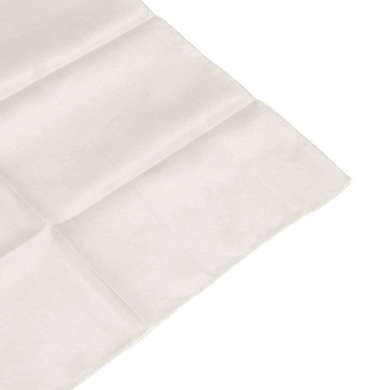 White Satin Dinner Napkins 17x17 Inch Set Of 24 For Weddings Parties Formal Events - Image 5