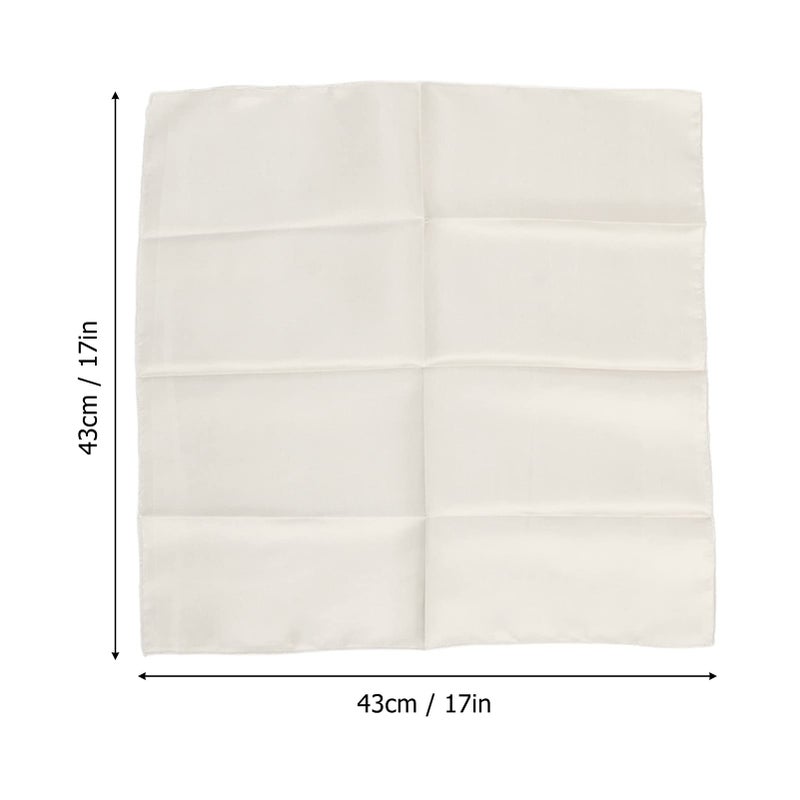 White Satin Dinner Napkins 17x17 Inch Set Of 24 For Weddings Parties Formal Events - Image 3