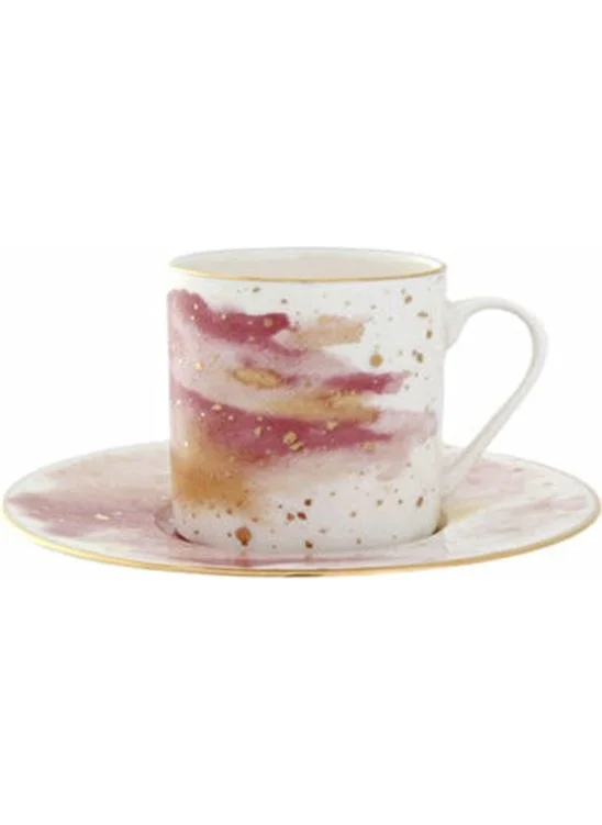 Porland Cosmos Ds1 Coffee Cup with Saucer 90 Cc