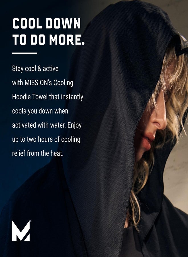 MISSION Cooling Hoodie Towel, Evaporative Cool Technology, Cools Instantly When Wet, UPF 50 Sun Protection, Contours Your Head to Stay in Place, Great for Sports, Fitness, Gym (White) - Image 4