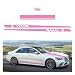 Dickno 5 PCS Car Hood Stripe Sticker Vinyl Modified Rearview Mirror Decals Racing Sports Auto Body Side Sticker Decoration Universal Exterior Stickers for Skirt Roof Bumper Large Pink - Image 2