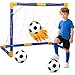 LNCOJOLM Mini Soccer Goal Set with 3 Ball Pump for Toddler Kid Small Portable Goals Training Equipment for Garden Indoor Outdoor Backyard Birthday Gift for Boy Girl Sports Toy Family Game 23 W18 H12 D - Image 2