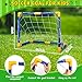 LNCOJOLM Mini Soccer Goal Set with 3 Ball Pump for Toddler Kid Small Portable Goals Training Equipment for Garden Indoor Outdoor Backyard Birthday Gift for Boy Girl Sports Toy Family Game 23 W18 H12 D - Image 4