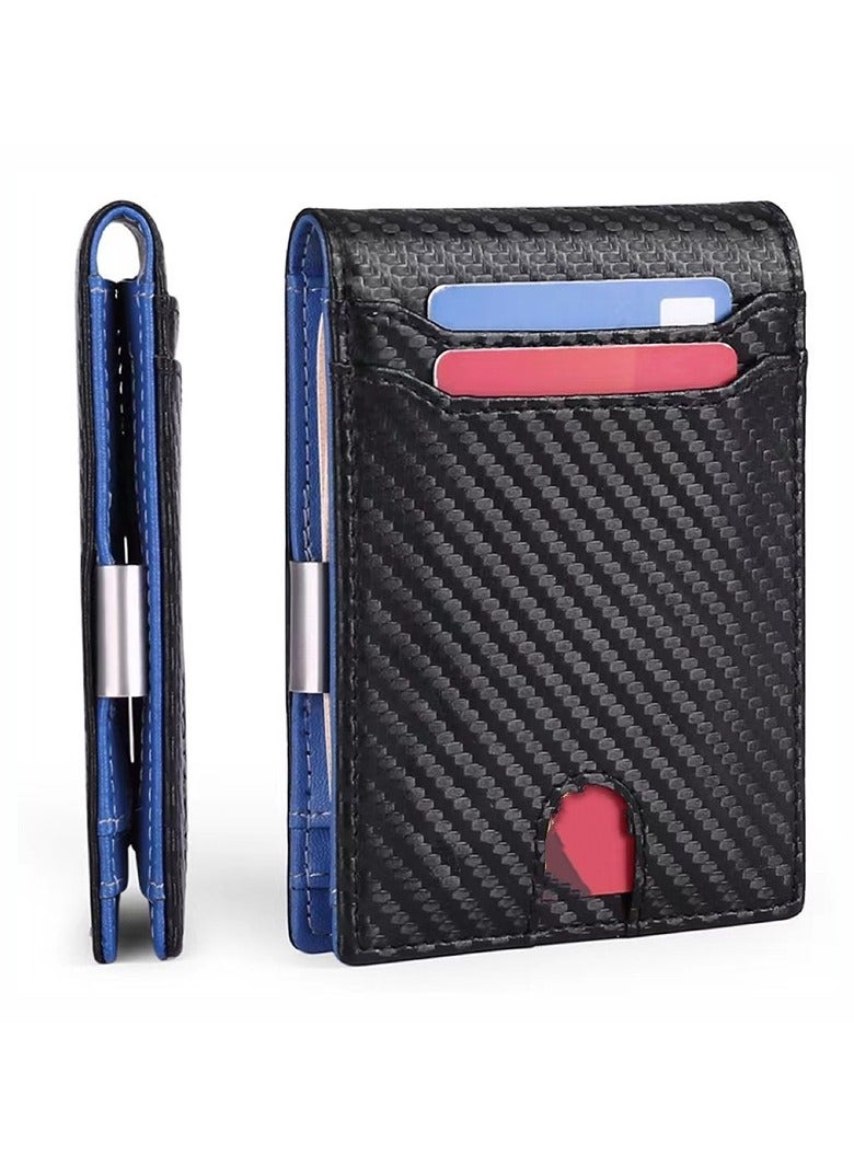 KUYING Carbon Fiber Ultra Thin And Minimalist Foldable Clip Pocket Card Bag