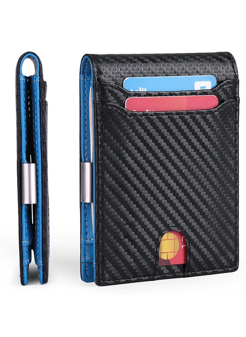 KUYING Carbon Fiber Ultra Thin And Minimalist Foldable Clip Pocket Card Bag 