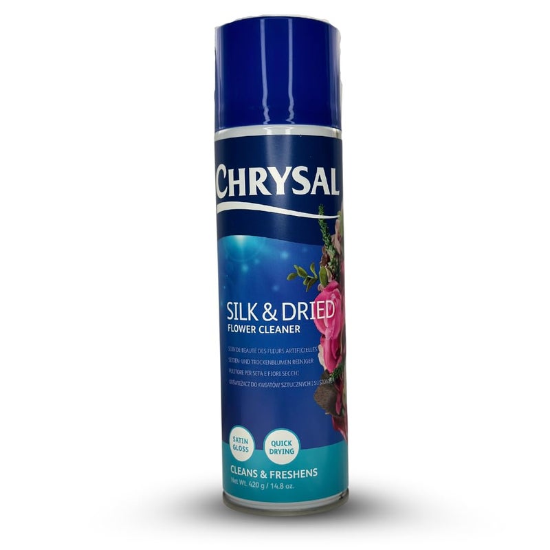 Chrysal Silk & Dried Flowers Cleaner Spray (14.8 oz) - Floral Supplies For Artificial Plants - Flower Arrangements Supplies - Ideal Florist Supplies – Artificial Plant accessories - Silk Plants Cleane - Image 1