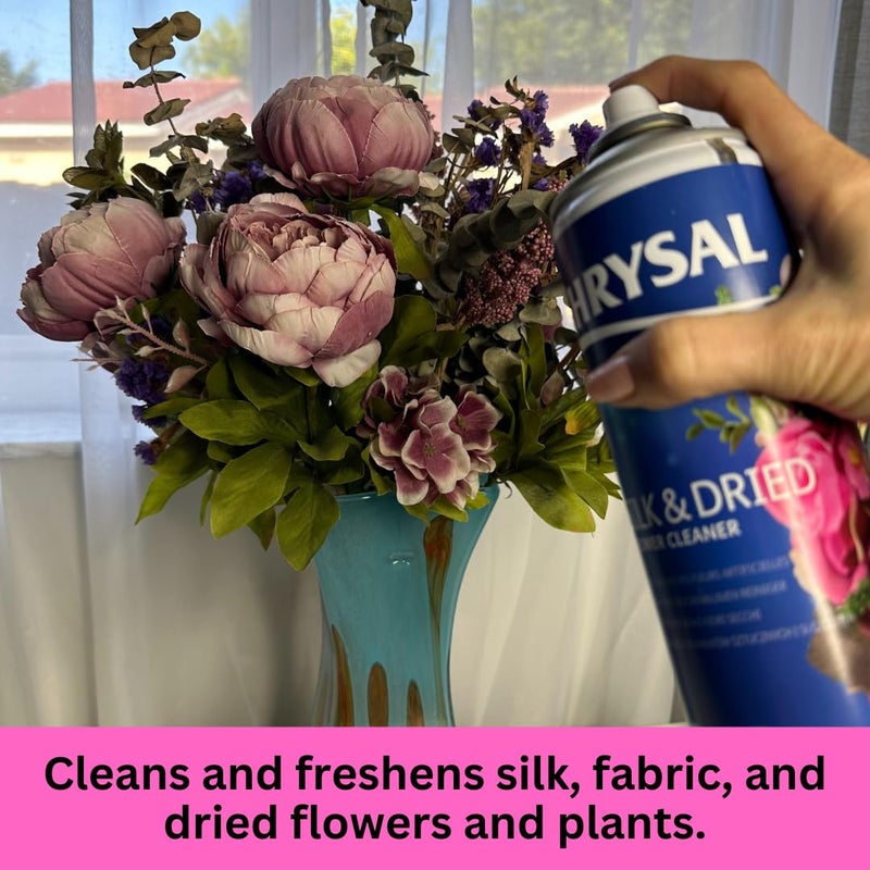 Chrysal Silk & Dried Flowers Cleaner Spray (14.8 oz) - Floral Supplies For Artificial Plants - Flower Arrangements Supplies - Ideal Florist Supplies – Artificial Plant accessories - Silk Plants Cleane - Image 3