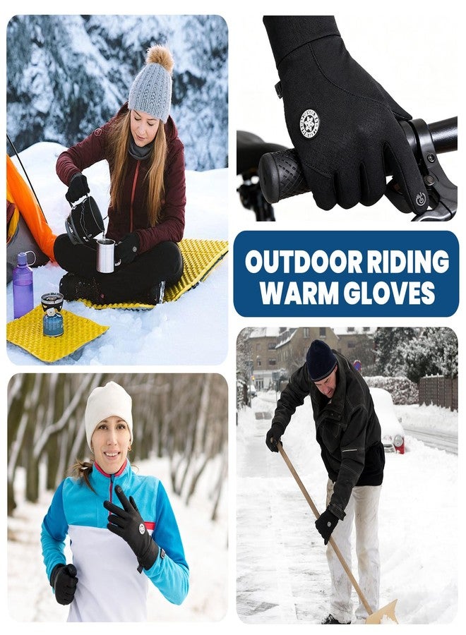 coldpa Winter Thermal Gloves, Winter Thermal Gloves with Touchscreen Function, Anti-Slip Grip, Black - Image 2