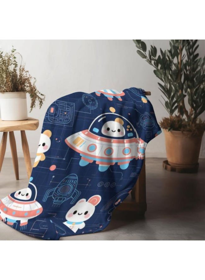 general Baby and children's cartoon flannel thin blanket (warm and comfortable, suitable for sleep, game use) 70cm*100cm - Image 4