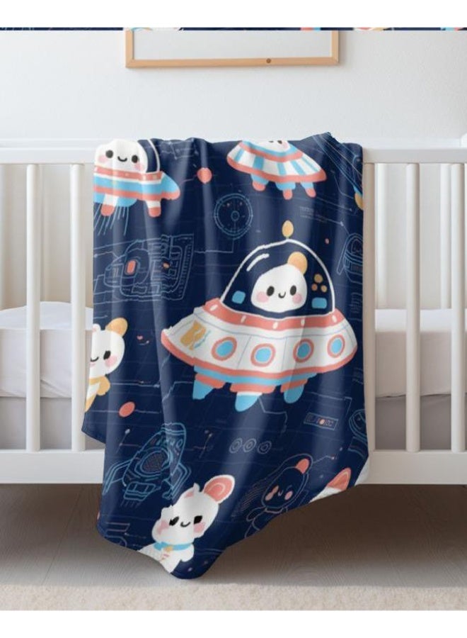 general Baby and children's cartoon flannel thin blanket (warm and comfortable, suitable for sleep, game use) 70cm*100cm - Image 3