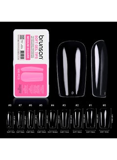 brunson False Nail Tips Soft Gel Extension Soak Off 550 Pieces BTMSFC500  - Image 4