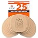 Fixic 25 Pack Adhesive Patches Perfect for Omnipod The Best Waterproof Adhesive Covers for Omnipod Sensors PreCut Back Paper Long Fixation for Your Sensor Tan - Image 1
