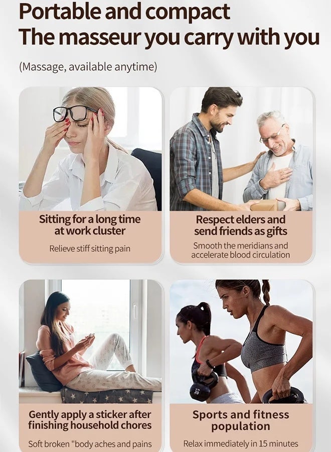 4-in-1 TENS EMS Massage Device | 37 Modes | Muscle Stimulator for Pain Relief & Recovery | Rechargeable Electric Pulse Massager with DIY Mode - Image 3