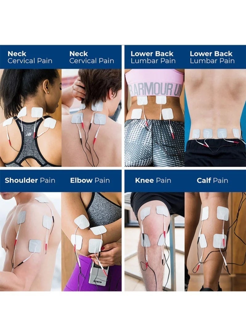 4-in-1 TENS EMS Massage Device | 37 Modes | Muscle Stimulator for Pain Relief & Recovery | Rechargeable Electric Pulse Massager with DIY Mode - Image 4