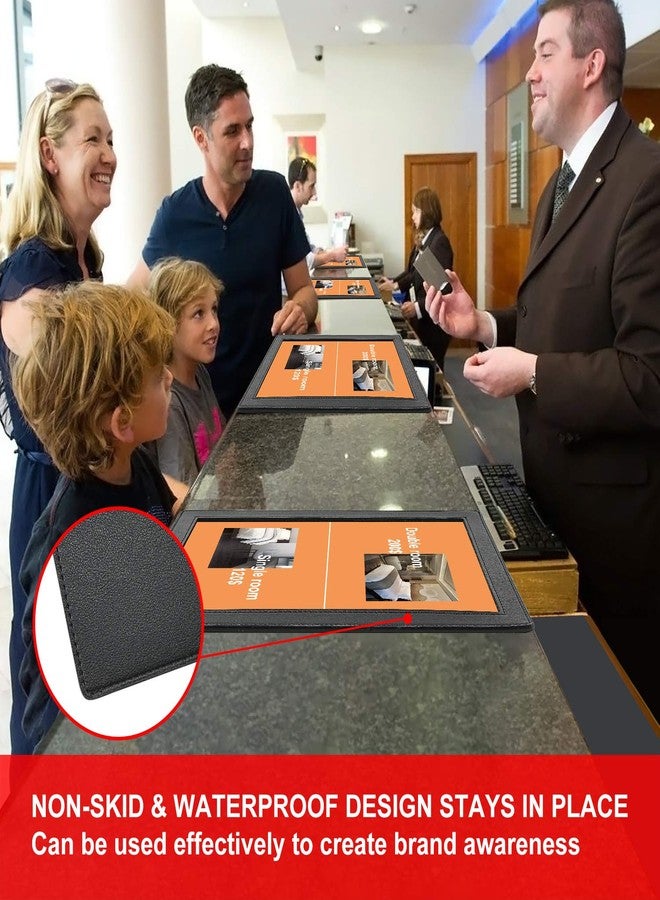 WFD.L Retail Advertisement Counter Mat for 8.5 x11 Inch, Superior Quality Signature Pad, Durable Non-Skid Countertop Sign Holder, Customizable Writing Pad for Credit Card Transactions for Bank(3 Packs) - Image 5