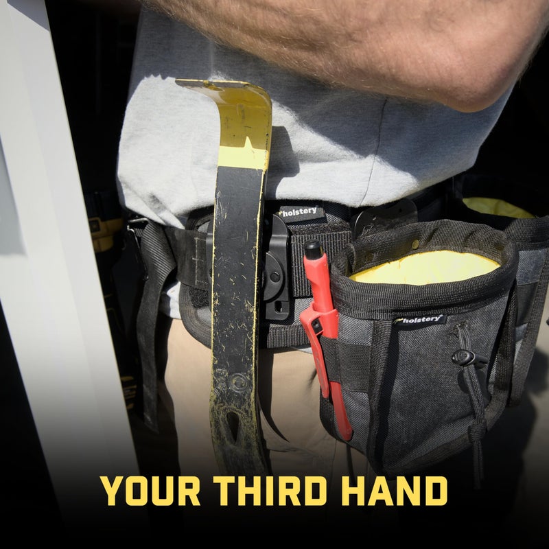 Holstery MagMaster | Magnetic Tool Holder - Strong Clip-On Belt Magnet Holster for Screws, Hammer, Sockets, Pliers, Drill Bit, Wrench, or Any Magnetic Tools and Hardware - Image 2