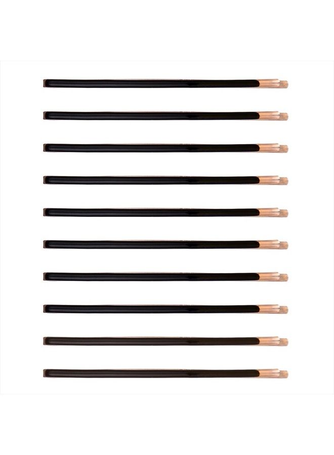 LONEEDY Yishenyishi Pack of 10 Curved Jumbo Bobby Pins,Hair Clips (Black) - Image 2