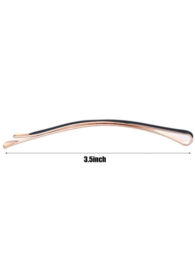 LONEEDY Yishenyishi Pack of 10 Curved Jumbo Bobby Pins,Hair Clips (Black) - Image 3