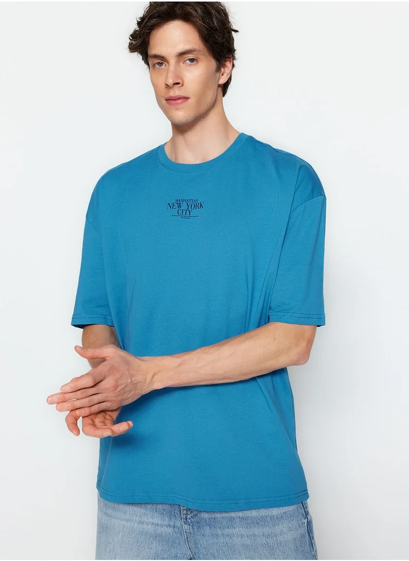 trendyol Graphic Print Crew Neck T-Shirt